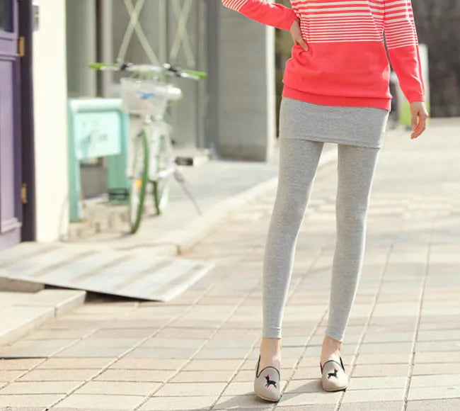 Leggings femme mélange de coton agréable ; pour affronter le froid
