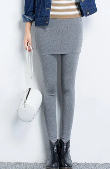 Leggings femme mélange de coton agréable ; pour affronter le froid
