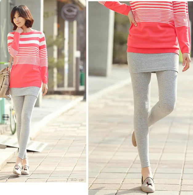 Leggings femme mélange de coton agréable ; pour affronter le froid
