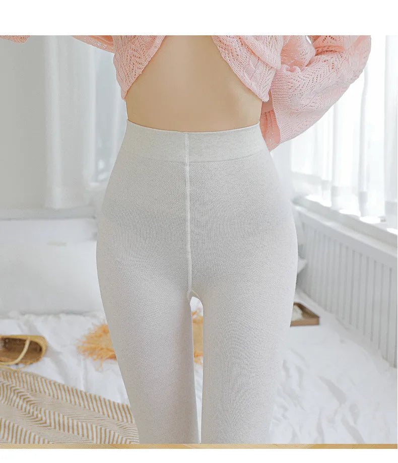 High quality cotton hip lift pantyhose women's Korean version of the new elastic foot massage leggings