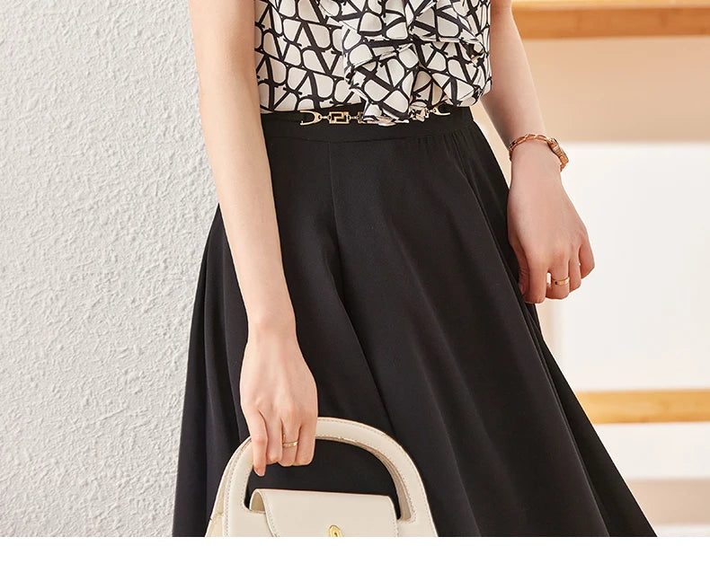 NAVIU Elegant Women Ruffles Shirt New Summer Temperament Short Sleeve Slim Chiffon Blouses Office Ladies Work Tops