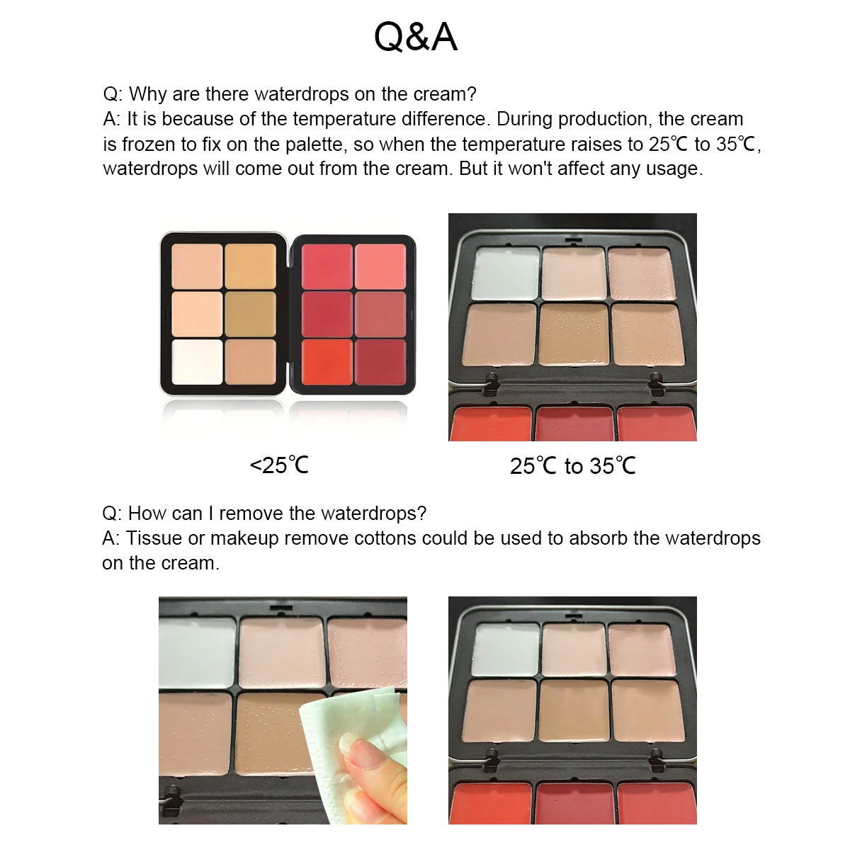 Palette blush tout-en-un anti-cernes