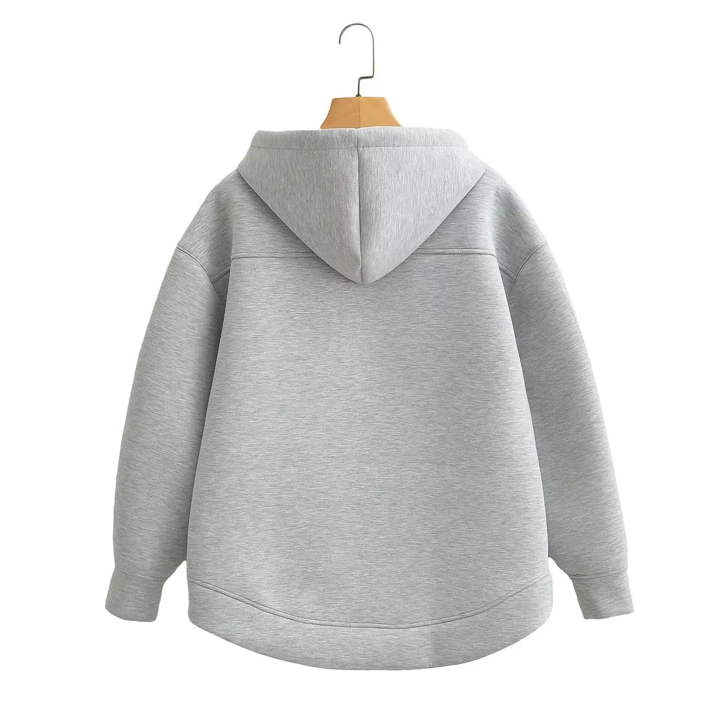 Sweat-shirt mixe Automne hiver Se porte seule pour une allure décontractée Vous pouvez le customiser facilement chez vous