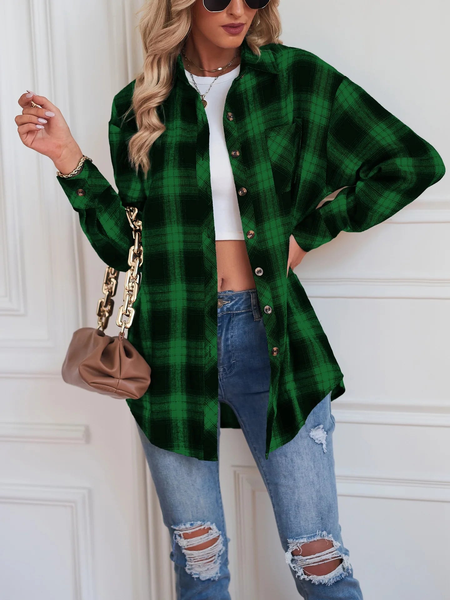 Chemise Femme Se porte parfaitement avec un Jean Idéal pour un effet décontracté Tout en restant tendance