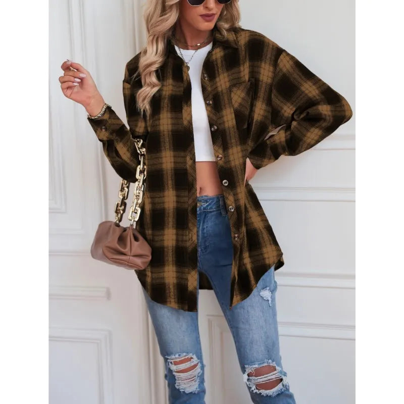 Chemise Femme Se porte parfaitement avec un Jean Idéal pour un effet décontracté Tout en restant tendance