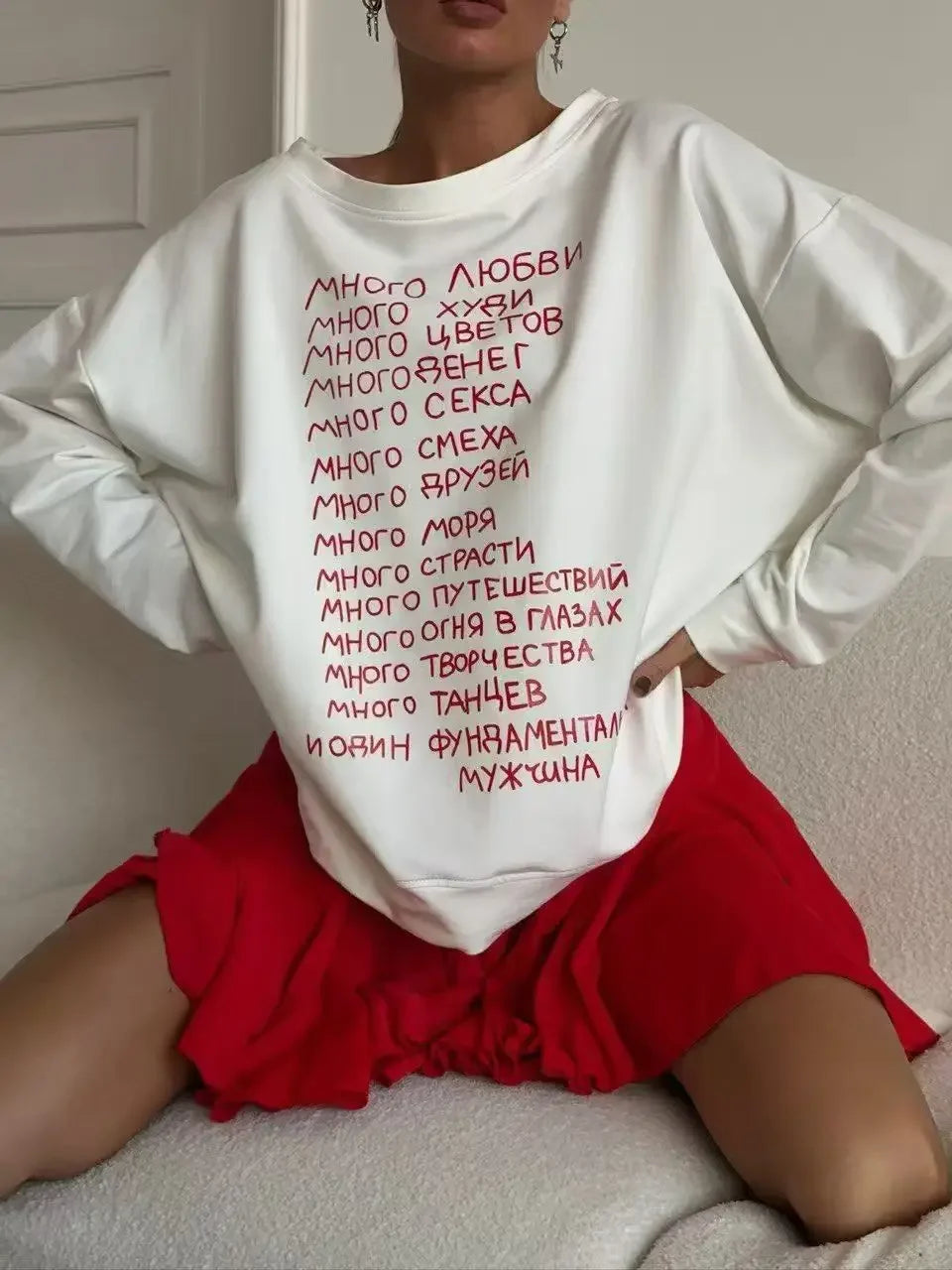 T-shirt a manche longue tendance