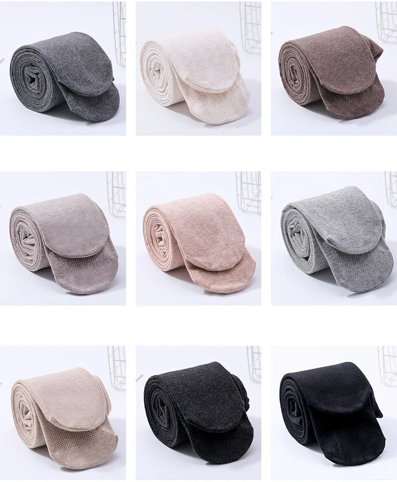 High quality cotton hip lift pantyhose women's Korean version of the new elastic foot massage leggings