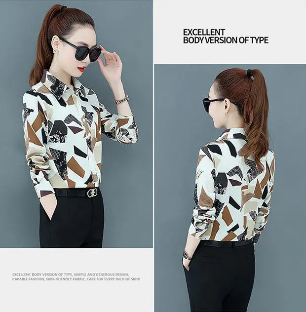 cette chemise femme peut se porter sous un pull ou un gilet pour vous accompagner au quotidien .