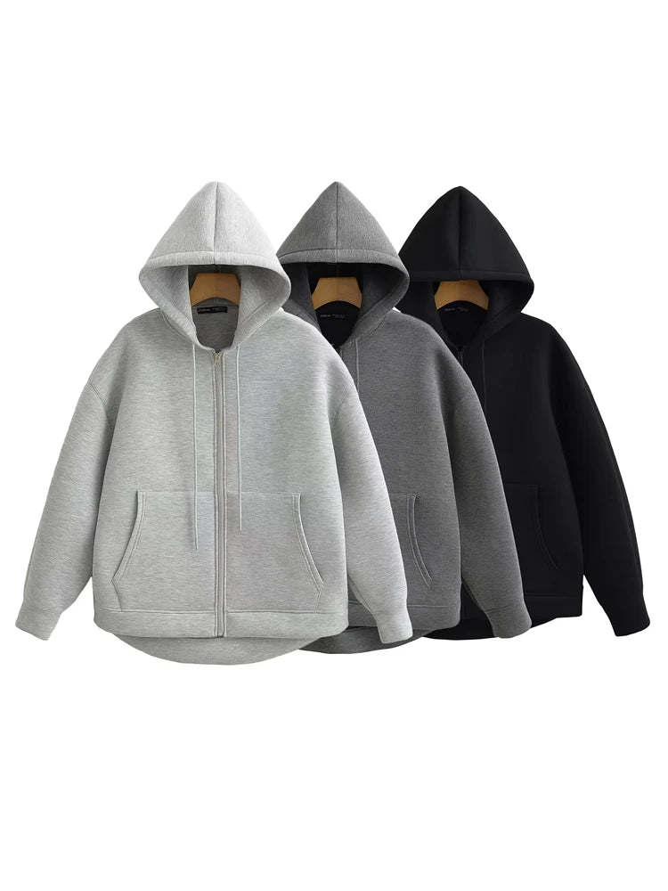 Sweat-shirt mixe Automne hiver Se porte seule pour une allure décontractée Vous pouvez le customiser facilement chez vous