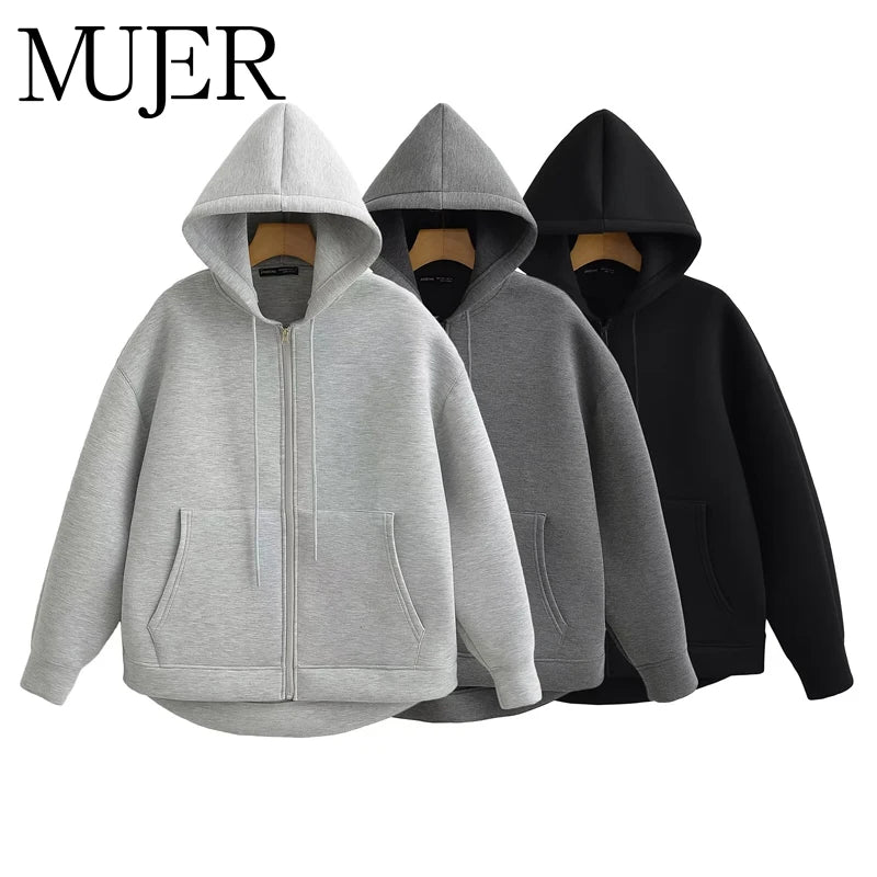 Sweat-shirt mixe Automne hiver Se porte seule pour une allure décontractée Vous pouvez le customiser facilement chez vous
