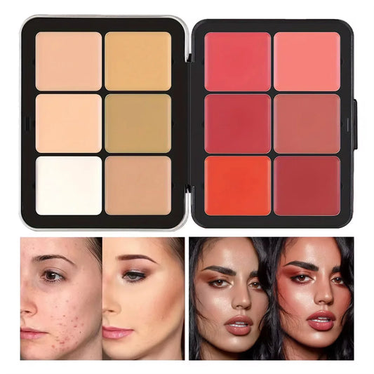 Palette blush  tout-en-un  anti-cernes