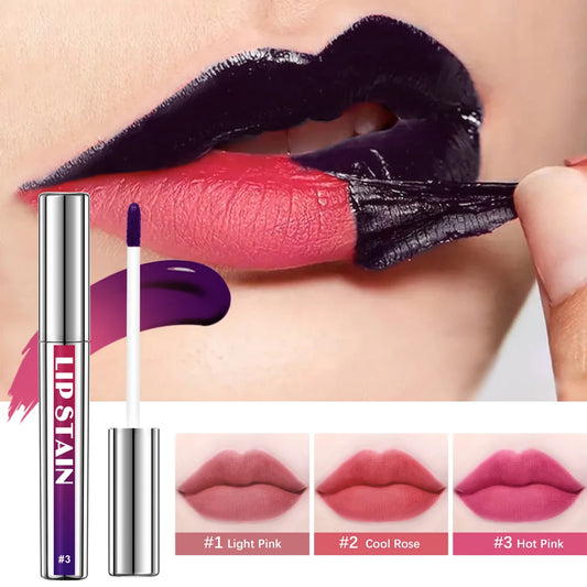 Encre a lèvres Peel Off Reveal teinte rose longue tenue, Waterproof  anti -transfert