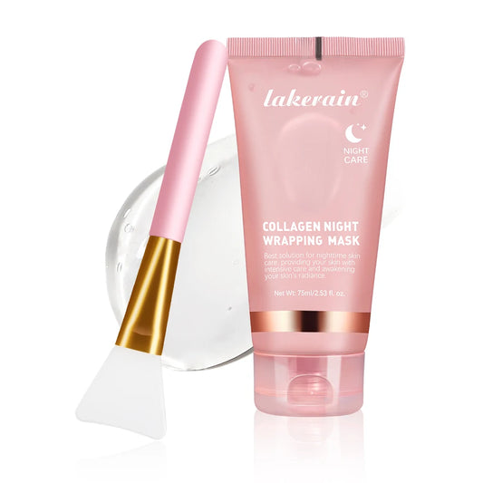 Masque Peel off au collagène 75ml, masque de nuit enveloppant raffermissant a la boue.