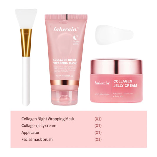 Masque Peel off au collagène 75ml, masque de nuit enveloppant raffermissant a la boue.